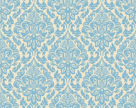 Vector damask seamless pattern background. Elegant luxury texture for wallpapers, backgrounds and page fill.のイラスト素材
