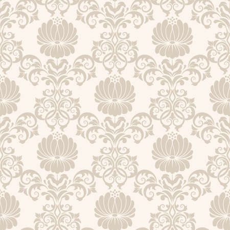 Vector damask seamless pattern background. Elegant luxury texture for wallpapers, backgrounds and page fill.のイラスト素材