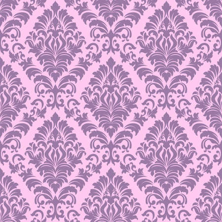 Vector damask seamless pattern background. Elegant luxury texture for wallpapers, backgrounds and page fill.のイラスト素材