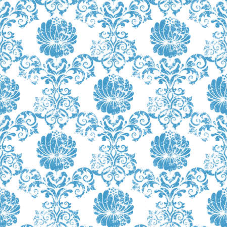 Vector damask seamless pattern background. Elegant luxury texture for wallpapers, backgrounds and page fill.のイラスト素材