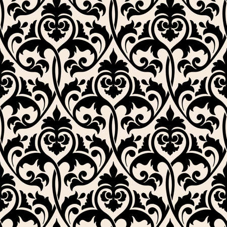 Vector damask seamless pattern background. Elegant luxury texture for wallpapers, backgrounds and page fill.のイラスト素材