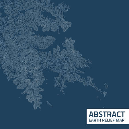 Vector abstract earth relief map.のイラスト素材