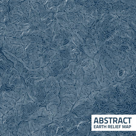 Vector abstract earth relief map.のイラスト素材