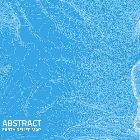 Vector abstract earth relief map.のイラスト素材