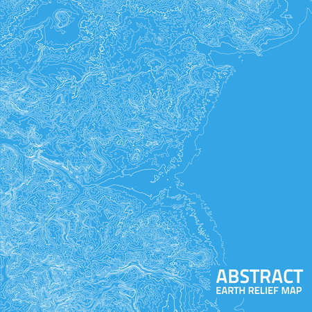 Vector abstract earth relief map.のイラスト素材