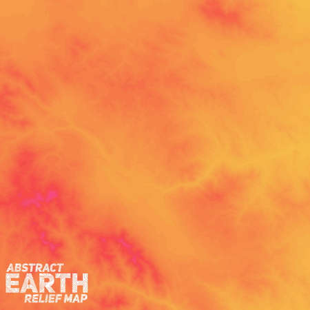 Vector abstract earth relief map.のイラスト素材