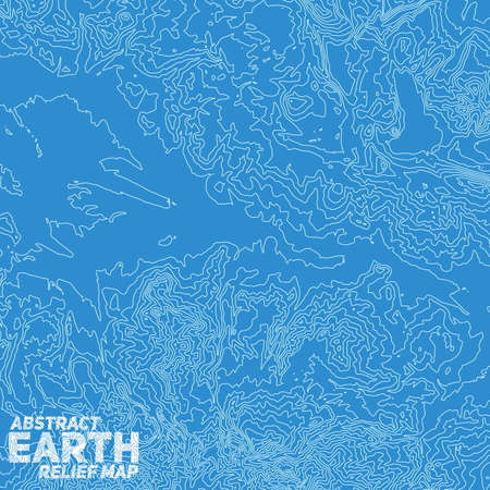 Vector abstract earth relief map.のイラスト素材
