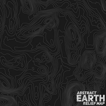 Vector abstract earth relief map.のイラスト素材