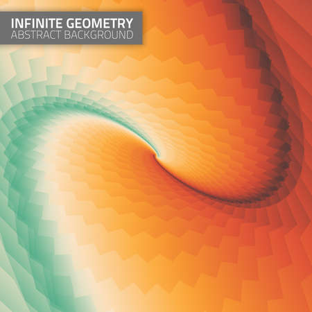 Infinite geometry. Fractal background.のイラスト素材