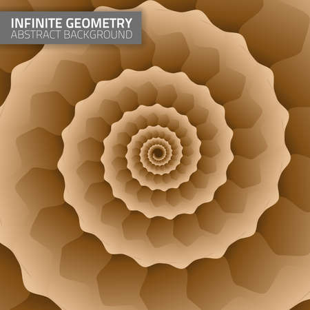 Infinite geometry. Fractal background.のイラスト素材