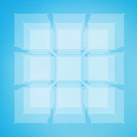 Abstract vector mesh background. Futuristic technology style. Flying debris. eps10のイラスト素材