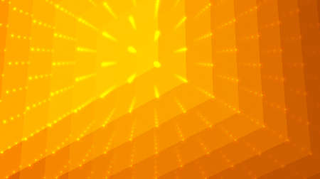 Abstract vector background. Matrix of points and polygons with illusion of depth and perspective.