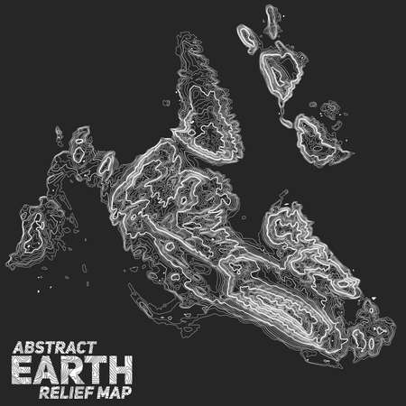 abstract earth relief map.のイラスト素材