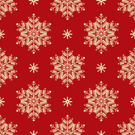 Vector seamless patter element with elegant snowflakes. Nice background for  Christmas and New Year designs.のイラスト素材