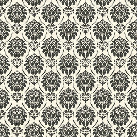Vector damask seamless pattern background. Elegant luxury texture for wallpapers, backgrounds and page fill.のイラスト素材