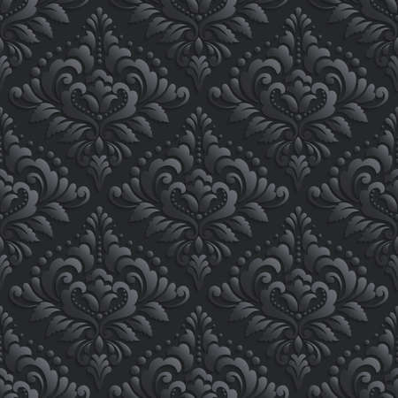 Vector damask seamless pattern background. Elegant luxury texture for wallpapers, backgrounds and page fill.のイラスト素材