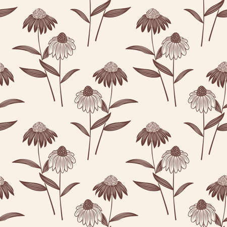 Vector flower seamless pattern background. Elegant texture for backgrounds. Classical luxury old fashioned floral ornament, seamless texture for wallpapers, textile, wrapping.のイラスト素材