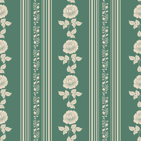 Vector flower seamless pattern background. Elegant texture for backgrounds. Classical luxury old fashioned floral ornament, seamless texture for wallpapers, textile, wrapping.のイラスト素材