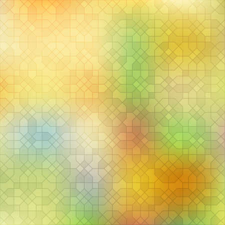 Abstract background, geometric design, vector illustration. Geometric tesselation of colored surface. Stained-glass window style. Abstract color blur.のイラスト素材