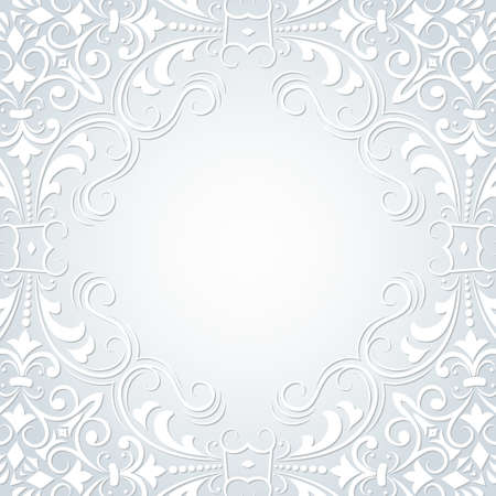 Wedding invitation and announcement card with floral and abstract artwork. Elegant ornate floral background. Floral background and elegant flower elements. Design template.のイラスト素材