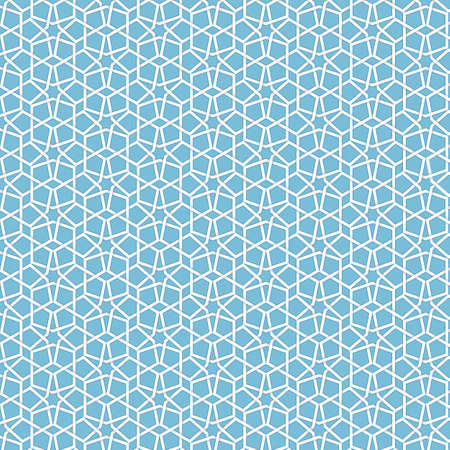 Vector abstract geometric islamic background. Based on ethnic muslim ornaments. Intertwined paper stripes. Elegant background for cards, invitations etc.のイラスト素材