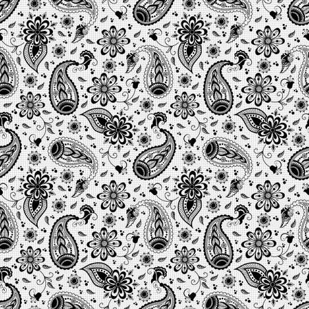 Vector floral seamless pattern background in Arabian style. Arabesque pattern. Eastern ethnic ornament. Elegant texture for backgrounds.のイラスト素材