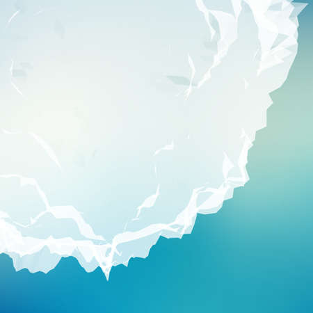 Abstract vector polygonal cyber sphere. Triangle spherical mesh background. Futuristic 3D illuminated distorted sphere of glowing particles and polygons. Digital splash. UI or HUD element.のイラスト素材