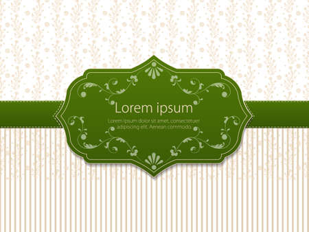 Wedding invitation and announcement card with floral background artwork. Elegant ornate floral background. Floral background and elegant flower elements. Design template.のイラスト素材