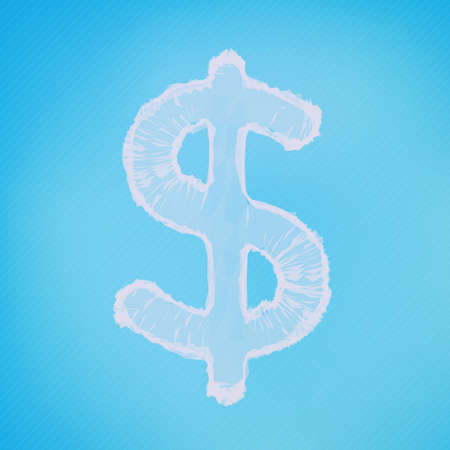 Abstract vector mesh background. Dollar sign. Futuristic technology style. Elegant background for...