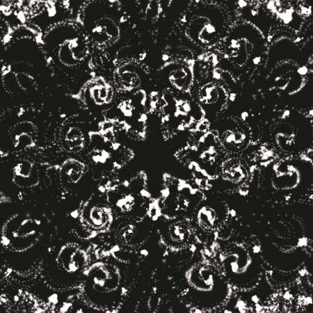 Abstract vector grayscale space background. Glowing particles. Futuristic technology style. Elegant...