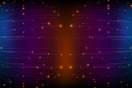 Abstract vector violet mesh background. Bioluminescence of tentacles. Futuristic style card. Elegant background for business presentations. Eps 10.のイラスト素材