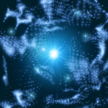 Abstract vector blue mesh background. Futuristic technology style. Elegant background for business presentations. Point cloud. eps10のイラスト素材