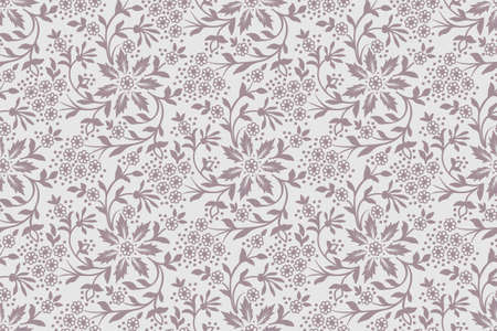 Vector flower seamless pattern background. Elegant texture for backgrounds. Classical luxury old fashioned floral ornament, seamless texture for wallpapers, textile, wrapping.のイラスト素材