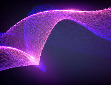 Abstract destroyed violet flame vector mesh background. Futuristic technology style. Elegant...