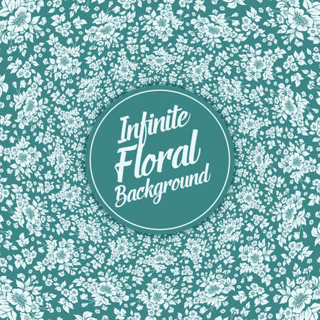 Vector infinite floral background. Elegant old fashioned floral ornament, exquisite floral template. Texture for wallpapers, textile, wrapping.のイラスト素材