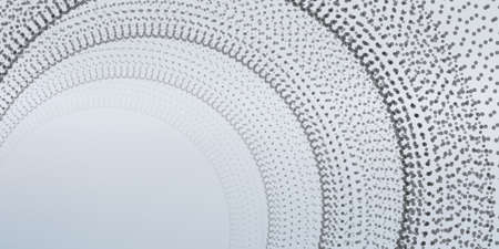 Vector infinite space background. Tunnel of glowing stars with illusion of depth and perspective....