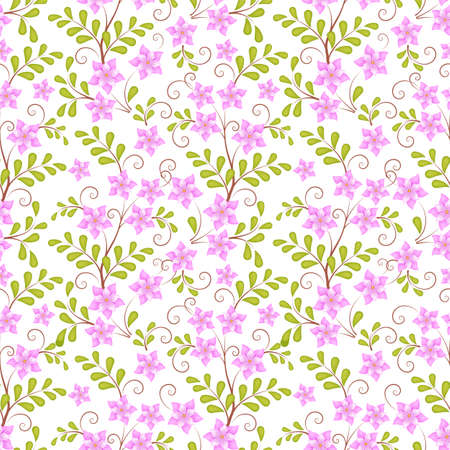 Vector flower seamless pattern background. Elegant texture for backgrounds. Classical luxury old fashioned floral ornament, seamless texture for wallpapers, textile, wrapping.のイラスト素材