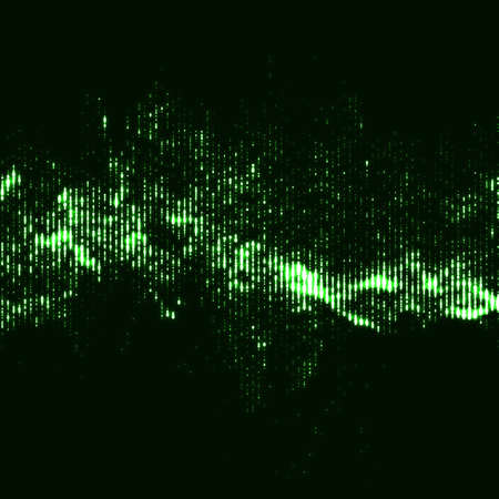 Abstract vector wave mesh background. Noisy point array. Futuristic style card. Elegant background...