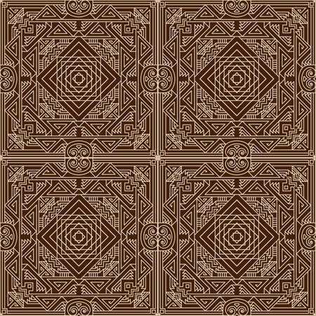 Zentangle styled geometric ornament pattern background. Orient traditional ornament. Boho styled. Abstract geometric seamless pattern elegant background for cards and invitations.のイラスト素材