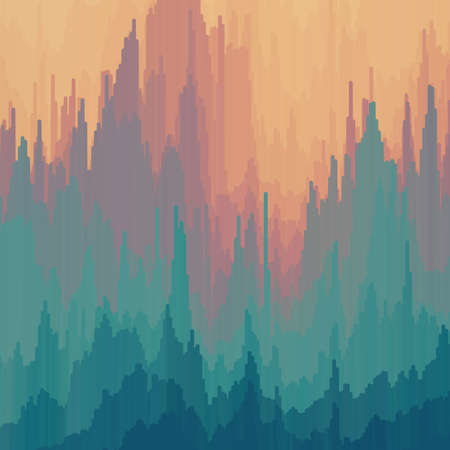 Vector glitch background. Digital image data distortion. Colorful abstract background for your designs. Chaos aesthetics of signal error. Digital decay.のイラスト素材