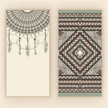 Zentangle floral ornament. Vector ornamental lace with arabesque elements. Mehndi style. Orient traditional ornament. Boho styled ornamentのイラスト素材