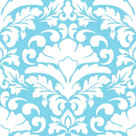 Vector damask seamless pattern element. Classical luxury old fashioned damask ornament, royal victorian seamless texture for wallpapers, textile, wrapping. Exquisite floral baroque template.のイラスト素材