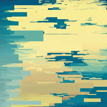 Vector glitch background. Digital image data distortion. Colorful abstract background for your designs. Chaos aesthetics of signal error. Digital decay.のイラスト素材