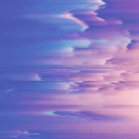 Vector glitch background. Digital image data distortion. Colorful abstract background for your designs. Chaos aesthetics of signal error. Digital decay.のイラスト素材