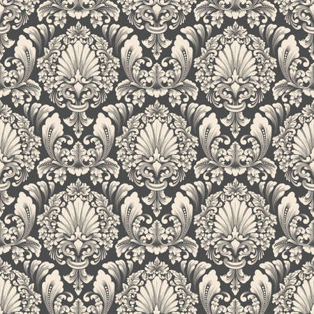 Classical luxury old fashioned damask ornament, royal victorian seamless texture for wallpapers, textile, wrapping.のイラスト素材