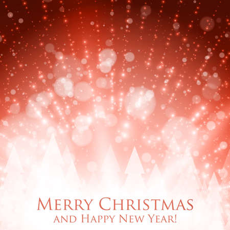 Shining christmas colorful background with backlight and glowing particles. Abstract vector Happy New Year backdrop.のイラスト素材