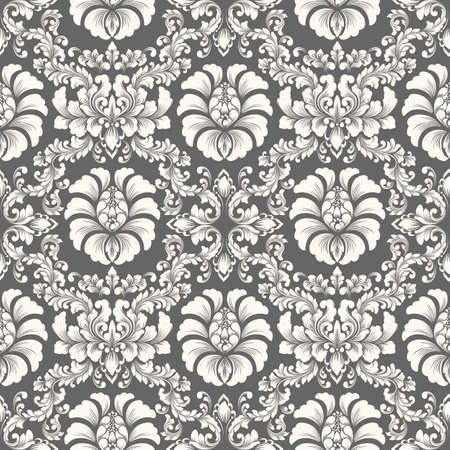 Classical luxury old fashioned damask ornament, royal victorian seamless texture for wallpapers, textile, wrapping.のイラスト素材