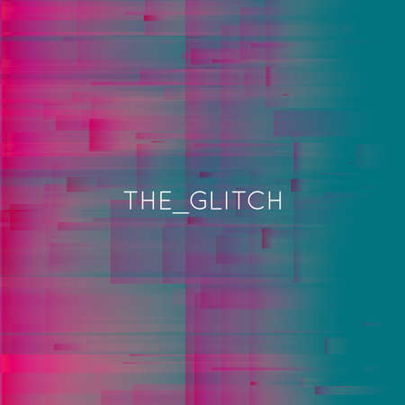 Vector glitch background. Digital image data distortion. Colorful abstract background for your...