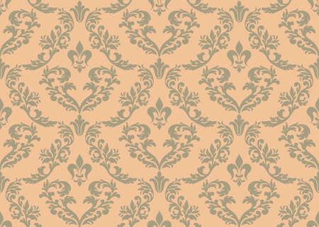 Vector damask seamless pattern background. Classical luxury old fashioned damask ornament, royal...