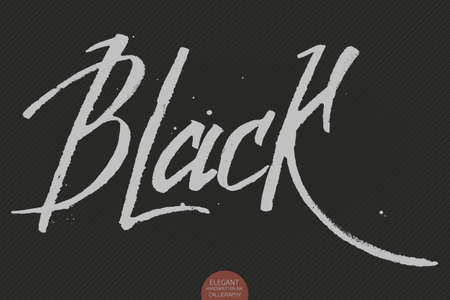 Hand drawn lettering - Black.のイラスト素材